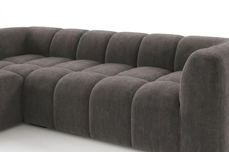 Marlow 3-personers boblet chaiselongsofa venstre - Grå - Møbler - Sofaer - Sofa med chaiselong