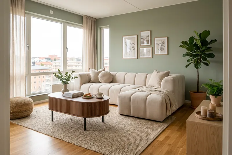 Marlow 3-personers boblet chaiselongsofa højre - Beige - Møbler - Sofaer - Sofa med chaiselong
