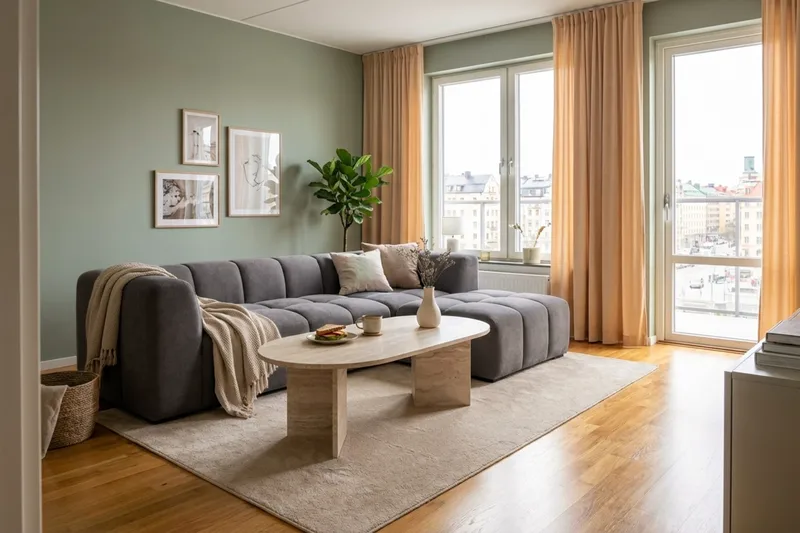 Marlow 3-personers boblet chaiselongsofa højre - Grå - Møbler - Sofaer - Sofa med chaiselong