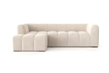 Marlow 3-personers Boblet Chaiselongsofa venstre