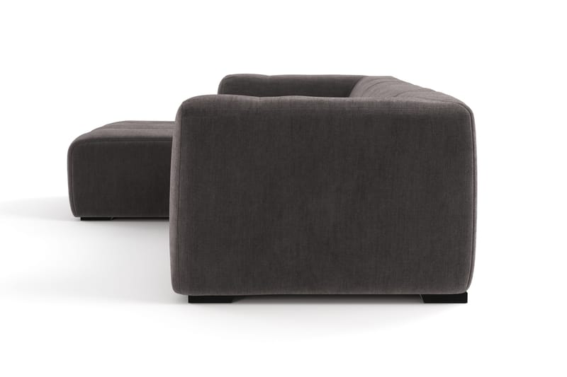 Marlow 3-personers Boblet Chaiselongsofa venstre - Grå - Møbler - Sofaer - Sofa med chaiselong