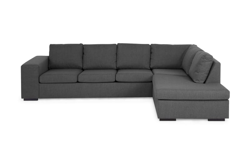 Memphis 3-Personer med Chaiselong Large Højre - Mørkegrå - Sofa med chaiselong - 3 personers sofa med chaiselong