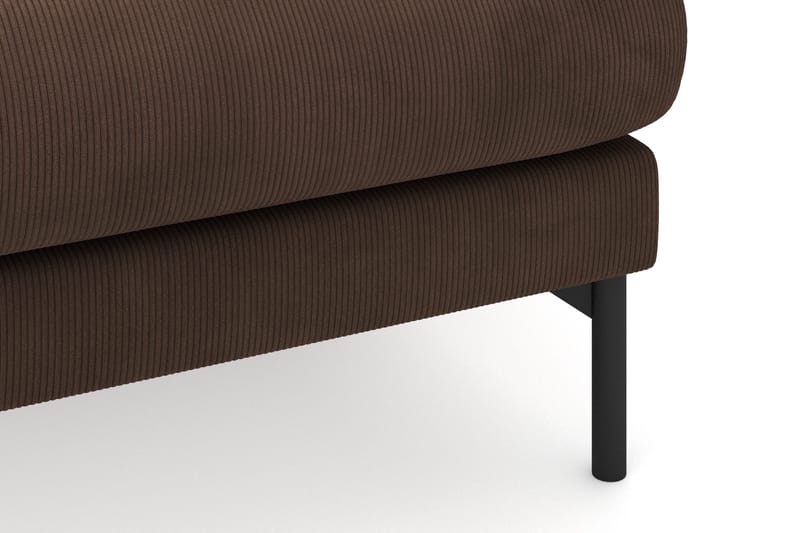 Menard 3-personers Højrevendt L-formet Divansofa i Manchester - Brun - Møbler - Sofaer - Sofa med chaiselong