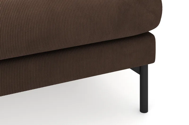 Menard 3-personers Højrevendt L-formet Divansofa i Manchester - Brun - Møbler - Sofaer - Sofa med chaiselong