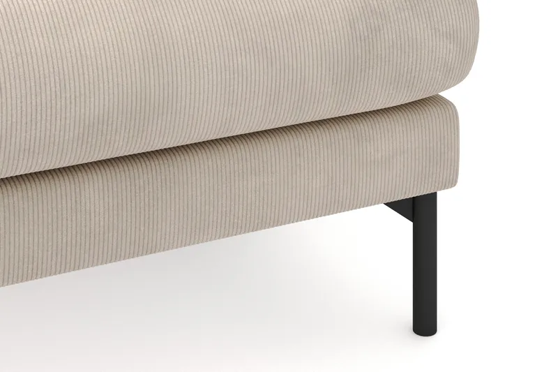 Menard 3-personers Højrevendt L-formet Divansofa i Manchester - Greige - Møbler - Sofaer - Sofa med chaiselong