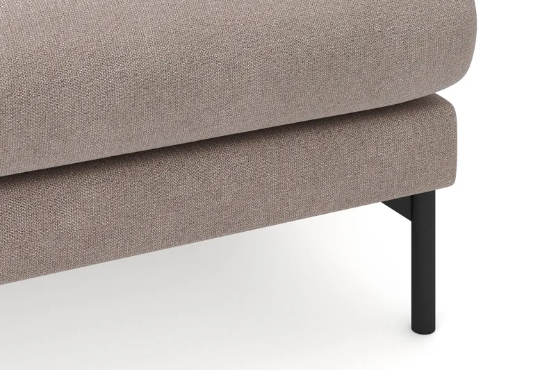 Menard 3-personers Højrevendt L-formet Divansofa i Stof - Brun - Møbler - Sofaer - Sofa med chaiselong