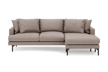 Menard 3-personers Højrevendt L-formet Divansofa i Stof