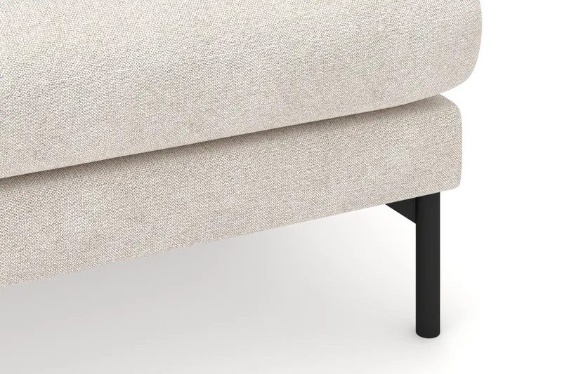 Menard 3-personers Højrevendt L-formet Divansofa i Stof - Beige - Møbler - Sofaer - Sofa med chaiselong