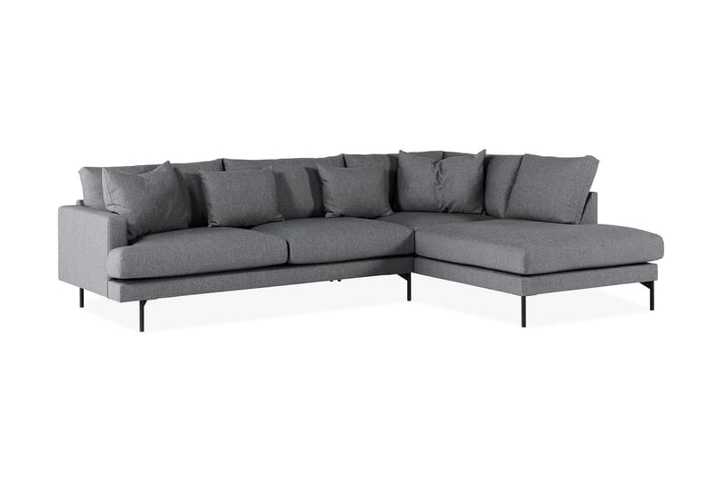 Menard 4-sits Dyb Soffa med Schäslong Höger - Mørkegrå - Møbler - Sofaer - Sofa med chaiselong