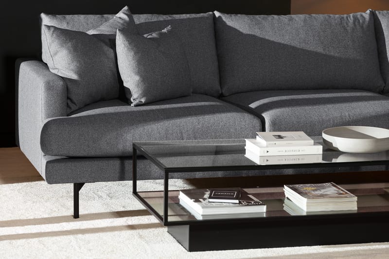 Menard 4-sits Dyb Soffa med Schäslong Höger - Mørkegrå - Møbler - Sofaer - Sofa med chaiselong