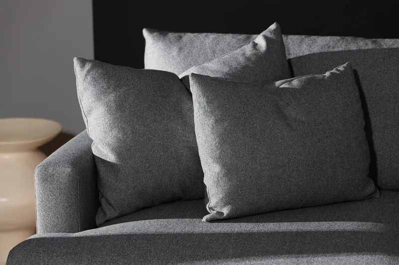 Menard 4-sits Dyb Soffa med Schäslong Höger - Mørkegrå - Møbler - Sofaer - Sofa med chaiselong