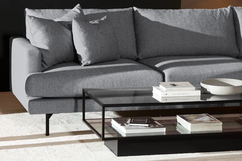 Menard 4-sits Soffa med Schäslong Höger - Grå - Møbler - Sofaer - Sofa med chaiselong