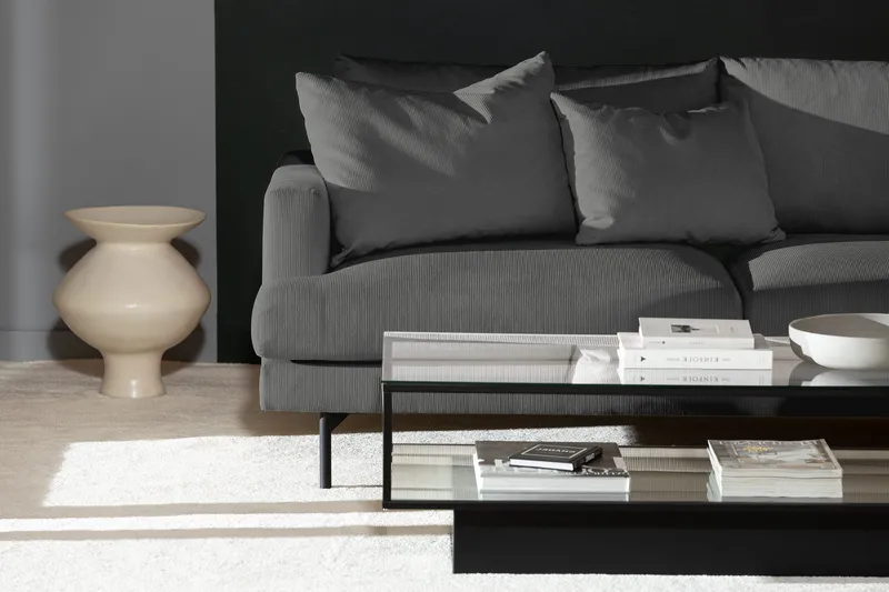 Menard 4-sits Soffa med Schäslong Höger - Grå - Møbler - Sofaer - Sofa med chaiselong