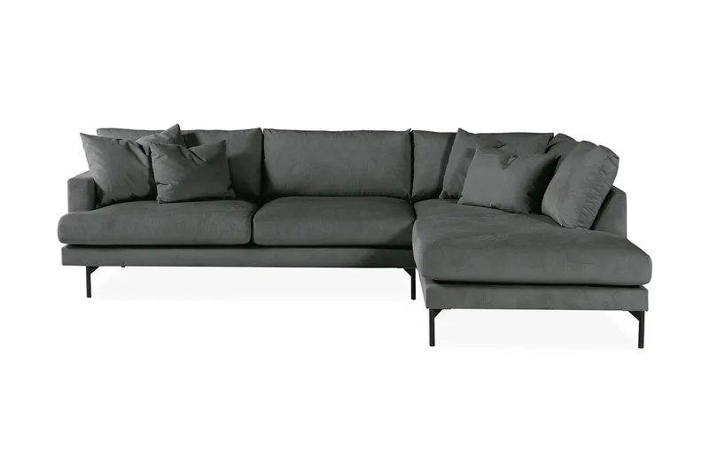 Menard 4-sits Soffa med Schäslong Höger - Grå - Møbler - Sofaer - Sofa med chaiselong