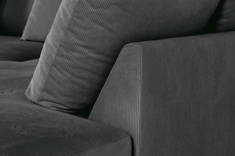 Menard 4-sits Soffa med Schäslong Höger - Grå - Møbler - Sofaer - Sofa med chaiselong