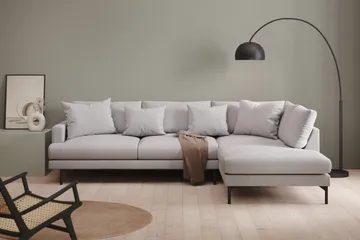 Menard 4-sits Soffa med Schäslong Höger - Lysegrå - Møbler - Sofaer - Sofa med chaiselong