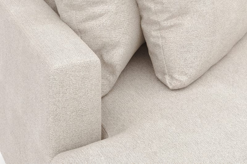 Menard 4-personers Venstrevendt L-formet Divansofa i Stof - Beige - Møbler - Sofaer - Sofa med chaiselong