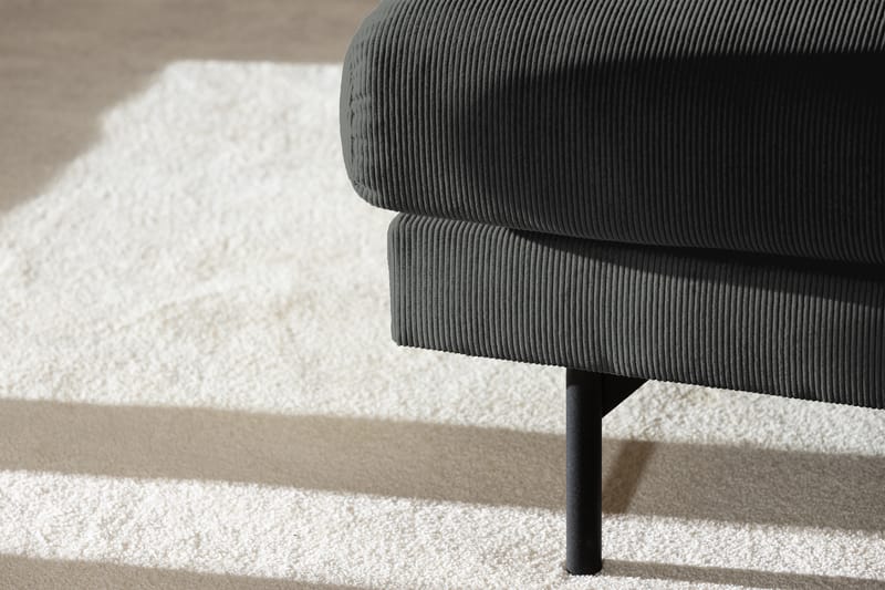 Menard 4-personers Højrevendt Dyb L-formet Chaiselongsofa i Manchester - Grå - Møbler - Sofaer - Sofa med chaiselong