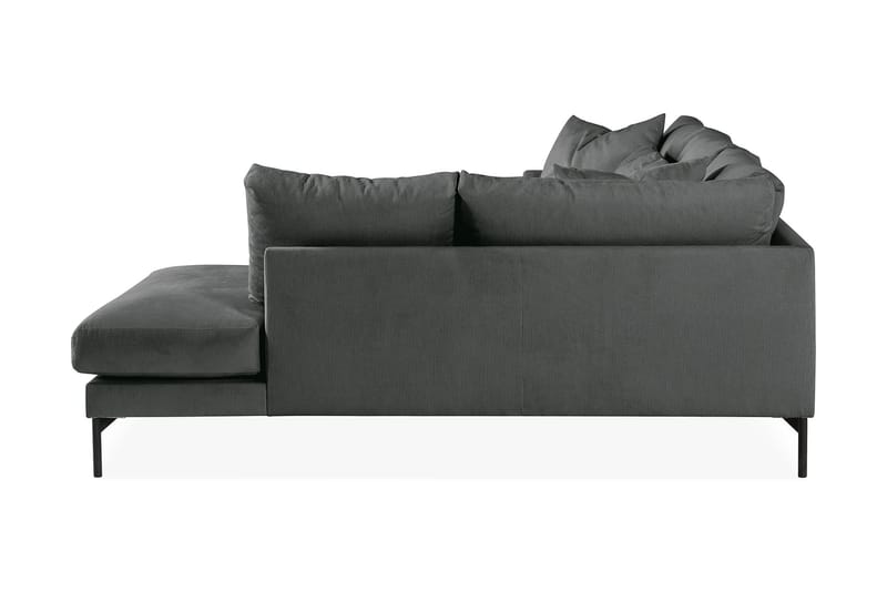Menard 4-personers Højrevendt Dyb L-formet Chaiselongsofa i Manchester - Grå - Møbler - Sofaer - Sofa med chaiselong
