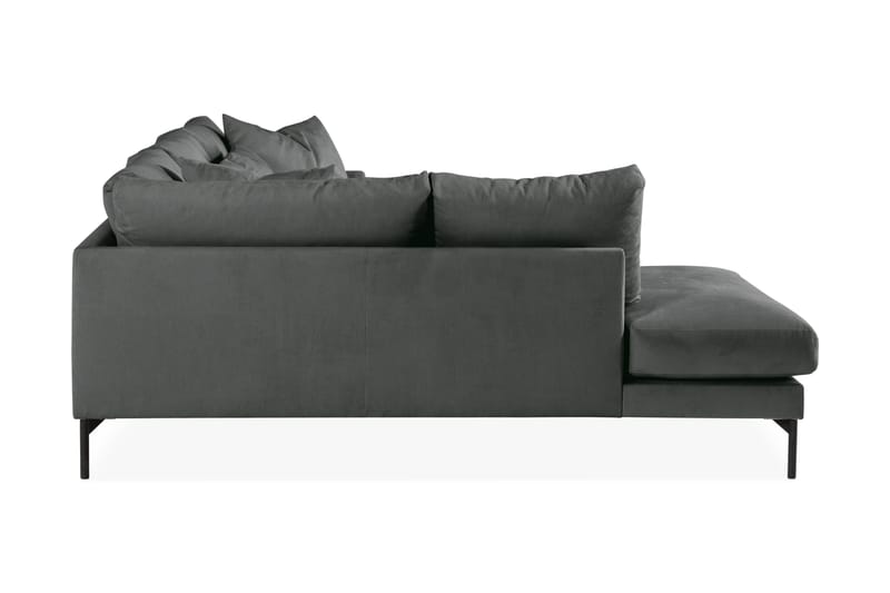 Menard 4-personers Venstrevendt L-formet Chaiselongsofa i Manchester - Grå - Møbler - Sofaer - Sofa med chaiselong