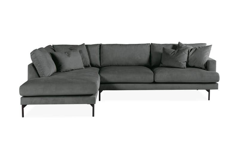 Menard 4-personers Venstrevendt L-formet Chaiselongsofa i Manchester - Grå - Møbler - Sofaer - Sofa med chaiselong