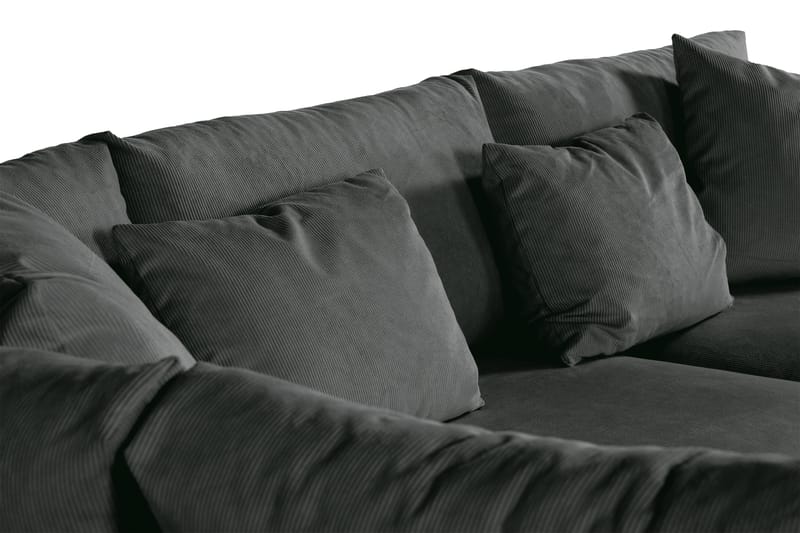 Menard 4-personers Venstrevendt L-formet Chaiselongsofa i Manchester - Grå - Møbler - Sofaer - Sofa med chaiselong