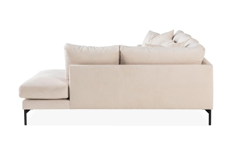 Menard 4-personers Højrevendt Dyb L-formet Chaiselongsofa i Manchester - Beige - Møbler - Sofaer - Sofa med chaiselong