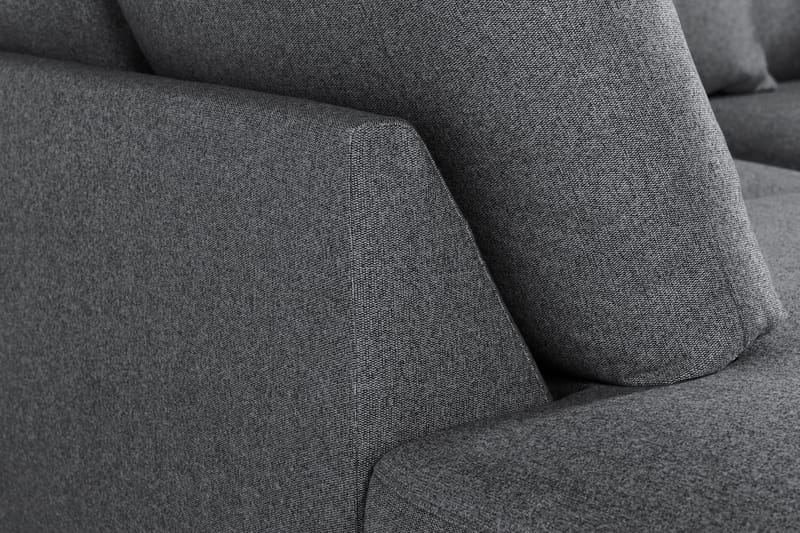 Menard 4-personers Venstrevendt L-formet Chaiselongsofa i Stof - Mørkegrå - Møbler - Sofaer - Sofa med chaiselong