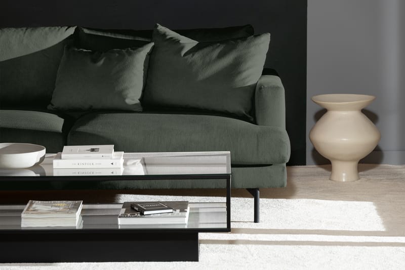 Menard 4-personers Venstrevendt L-formet Chaiselongsofa i Manchester - Grøn - Møbler - Sofaer - Sofa med chaiselong