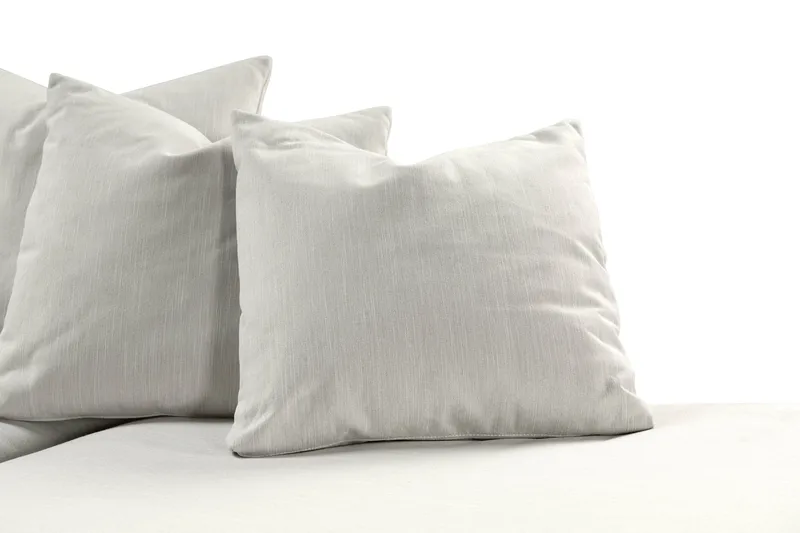 Menard 4-personers Højrevendt Dyb L-formet Chaiselongsofa i Stof - Lysegrå - Møbler - Sofaer - Sofa med chaiselong