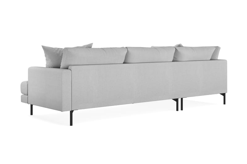Menard 4-personers Venstrevendt L-formet Chaiselongsofa i Stof - Lysegrå - Møbler - Sofaer - Sofa med chaiselong