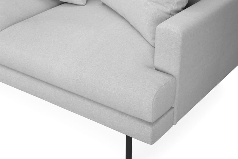 Menard 4-personers Venstrevendt L-formet Chaiselongsofa i Stof - Lysegrå - Møbler - Sofaer - Sofa med chaiselong