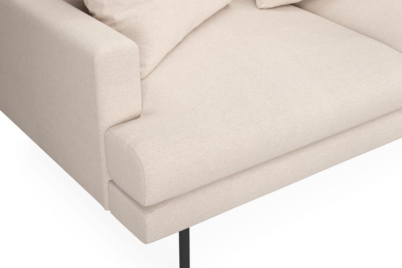Menard 4-personers Højrevendt L-formet Chaiselongsofa i Stof - Beige - Møbler - Sofaer - Sofa med chaiselong