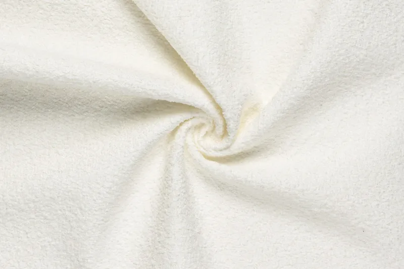 Menard 4-personers Venstrevendt Dyb L-formet Chaiselongsofa i Bouclé - Hvid - Møbler - Sofaer - Sofa med chaiselong