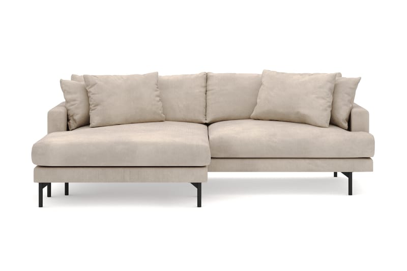 Menard 4-personers Venstrevendt L-formet Divansofa i Manchester - Greige - Møbler - Sofaer - Sofa med chaiselong