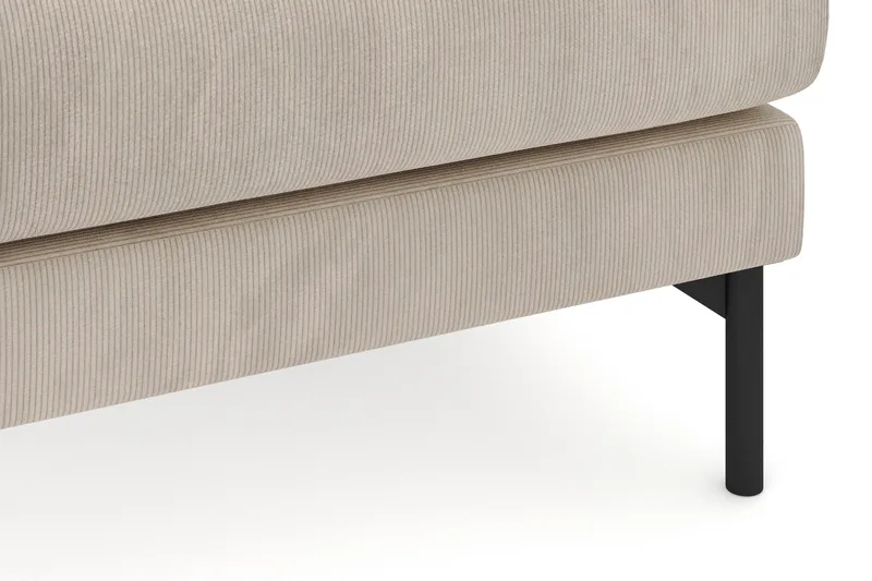 Menard 4-personers Højrevendt Dyb L-formet Chaiselongsofa i Manchester - Greige - Møbler - Sofaer - Sofa med chaiselong