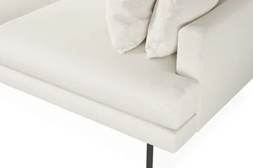Menard 4-personers Venstrevendt Dyb L-formet Chaiselongsofa i Bouclé - Hvid - Møbler - Sofaer - Sofa med chaiselong