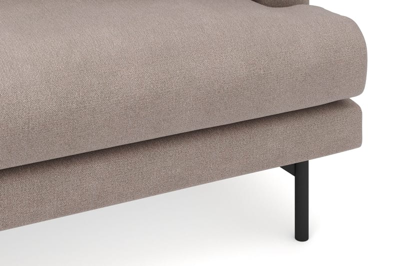 Menard 4-personers Venstrevendt Dyb L-formet Divansofa i Stof - Brun - Møbler - Sofaer - Sofa med chaiselong