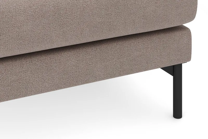 Menard 4-personers Højrevendt Dyb L-formet Chaiselongsofa i Stof - Brun - Møbler - Sofaer - Sofa med chaiselong