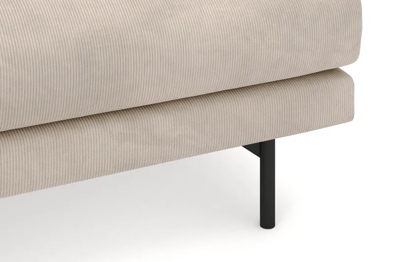 Menard 4-personers Venstrevendt L-formet Divansofa i Manchester - Greige - Møbler - Sofaer - Sofa med chaiselong