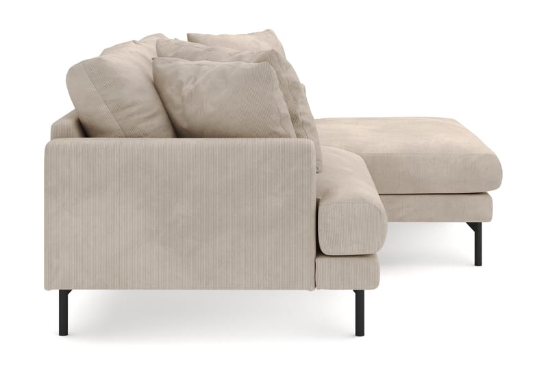 Menard 4-personers Højrevendt L-formet Divansofa i Manchester - Greige - Møbler - Sofaer - Sofa med chaiselong
