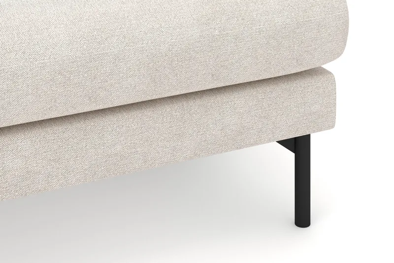 Menard 4-personers Højrevendt L-formet Divansofa i Stof - Beige - Møbler - Sofaer - Sofa med chaiselong