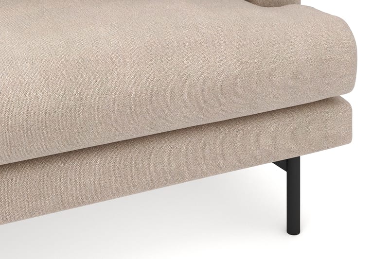 Menard 4-personers Venstrevendt Dyb L-formet Divansofa i Stof - Beige - Møbler - Sofaer - Sofa med chaiselong