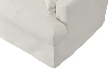Menard 4-personers Venstrevendt Dyb L-formet Chaiselongsofa i Stof - Beige - Møbler - Sofaer - Sofa med chaiselong - 4 personers sofa med chaiselong