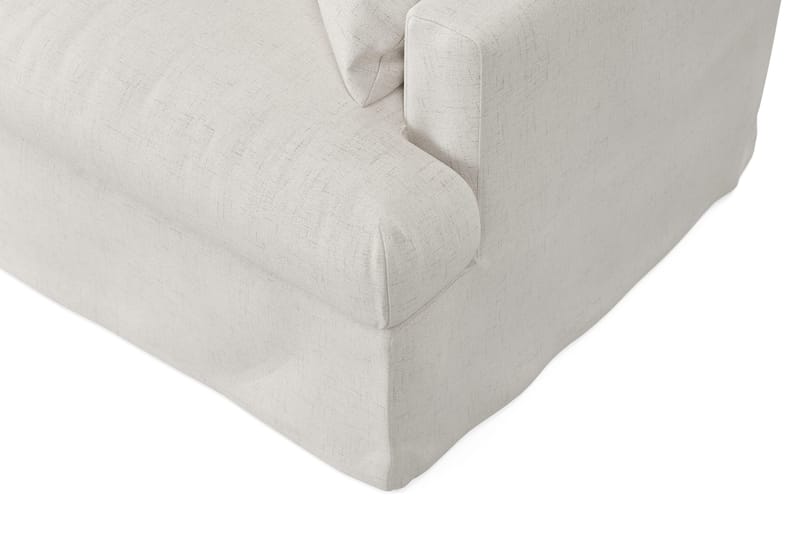 Menard 4-personers Venstrevendt Dyb L-formet Chaiselongsofa i Stof - Beige - Møbler - Sofaer - Sofa med chaiselong - 4 personers sofa med chaiselong