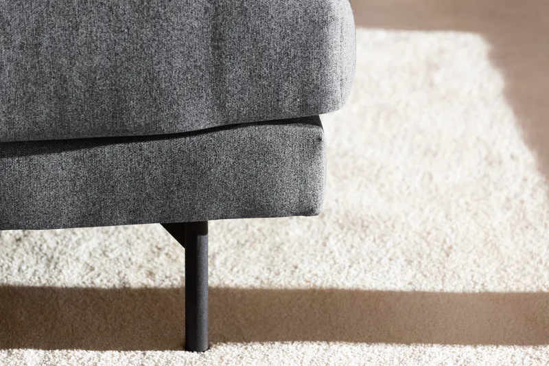 Menard 4-personers Venstrevendt Dyb L-formet Chaiselongsofa i Stof - Mørkegrå - Møbler - Sofaer - Sofa med chaiselong