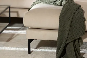 Menard 4-personers Højrevendt Dyb L-formet Chaiselongsofa i Manchester - Beige - Møbler - Sofaer - Sofa med chaiselong