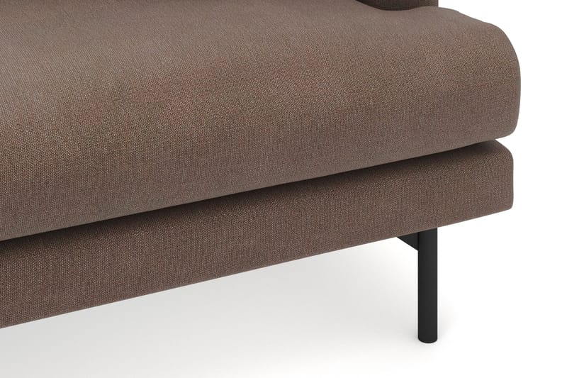 Menard 4-personers Venstrevendt Dyb L-formet Divansofa i Stof - Brun - Møbler - Sofaer - Sofa med chaiselong