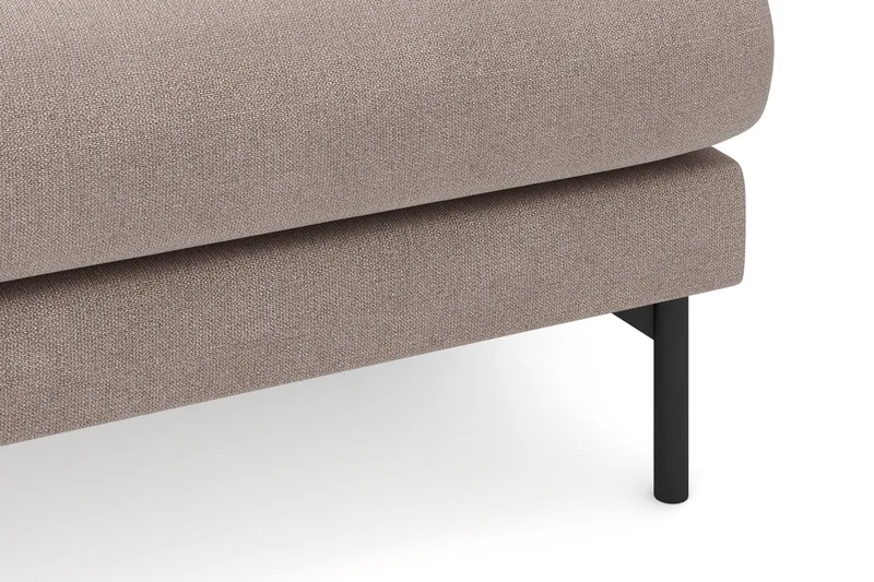 Menard 4-personers Højrevendt L-formet Divansofa i Stof - Brun - Møbler - Sofaer - Sofa med chaiselong