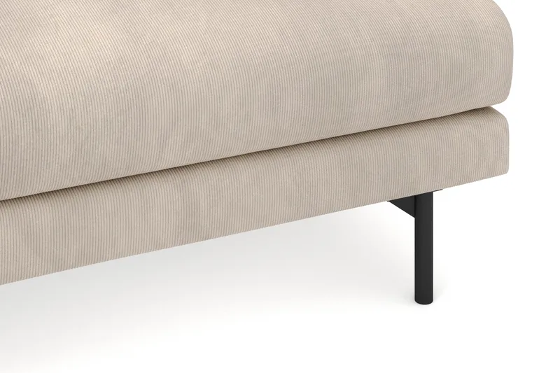 Menard 4-personers Venstrevendt Dyb L-formet Chaiselongsofa i Manchester - Greige - Møbler - Sofaer - Sofa med chaiselong